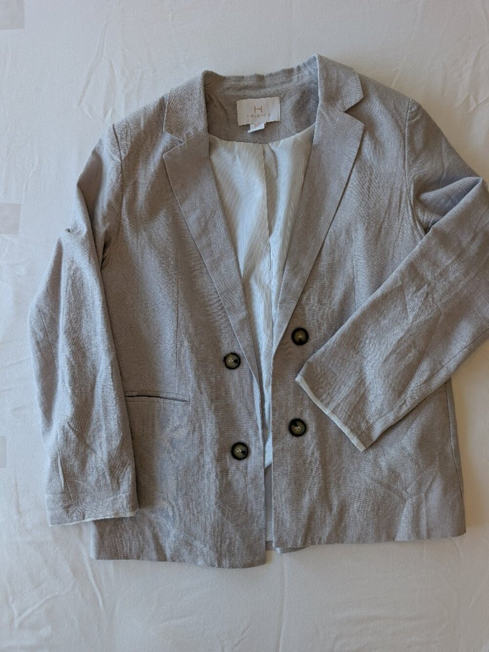 Tan Linen Blazer